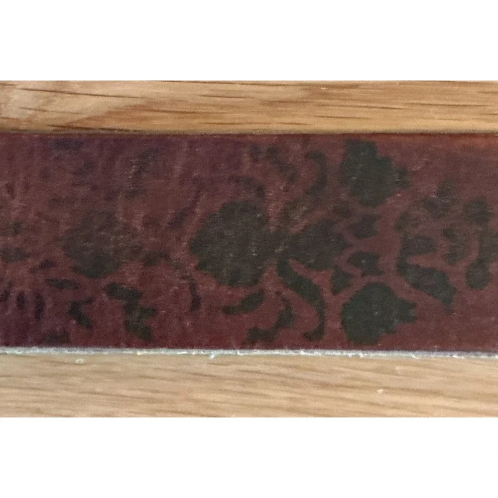 Lucky Brand Brown Tooled Leather Belt Size 34 Solid Brass Buckle Floral Embossed